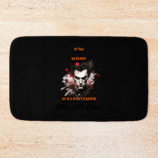 Ew Valentine’s Day nope not cupid Bath Mats