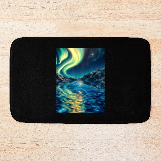 Crystal Lake of Aurora Bath Mats