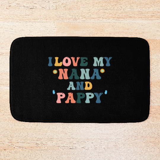 I Love My Nana and Pappy Bath Mats lToddler & Youth