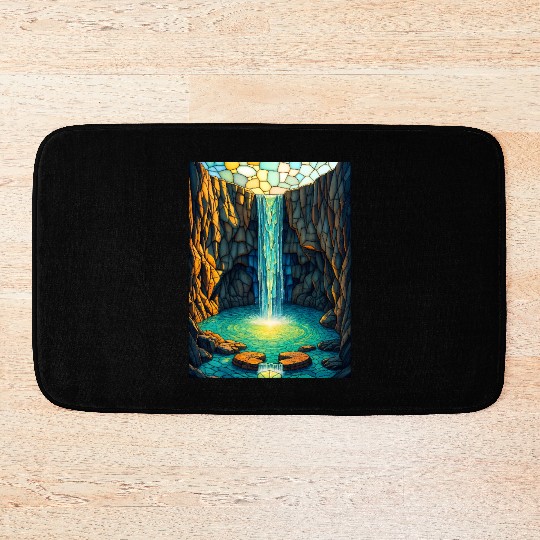 Celestial Waterfall Sanctuary Bath Mats