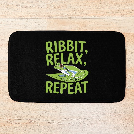 American Green Tree Frog Lover Animal Froggy Toad Bath Mats