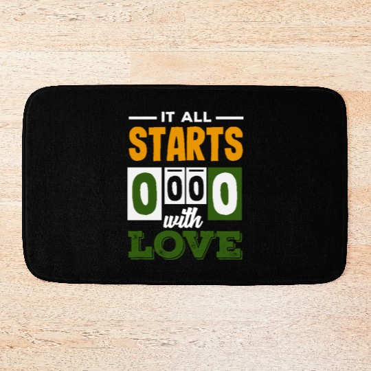Tennis It All Starts 0 0 0 With Love Bath Mats