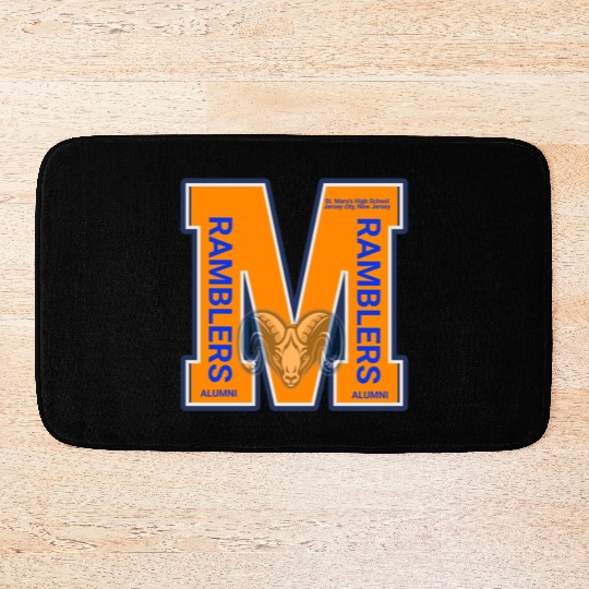 RAMBLERS AT St MARY S HIGH School JCNJ Bath Mats
