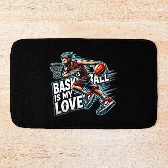 Basketball Love Bath Mats