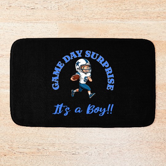 Game Day Surprise for Football Lovers Its a Boy Bath Mats