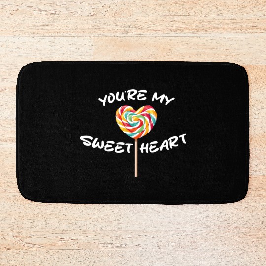 Sweetheart Rainbow Lollipop Valentine's Day Lolli Bath Mats