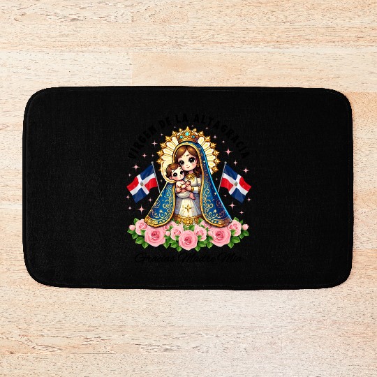 Our Lady of Altagracia Dominican Republic Catholic Bath Mats