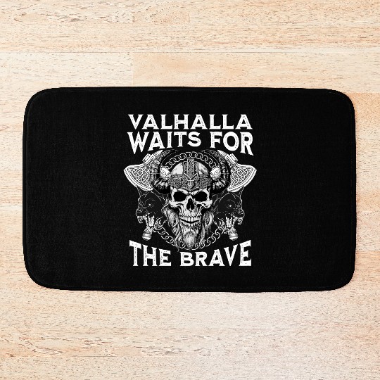 Valhalla Waits For The Brave Bath Mats