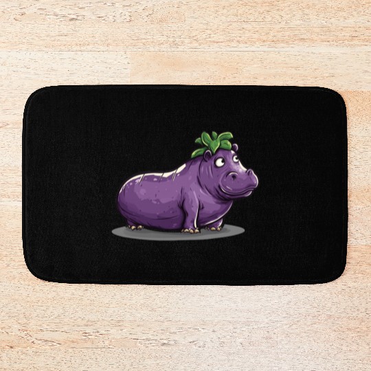 Hip Eggplant Bath Mats