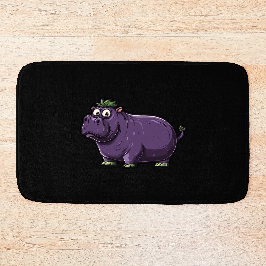 Hip Eggplant Bath Mats