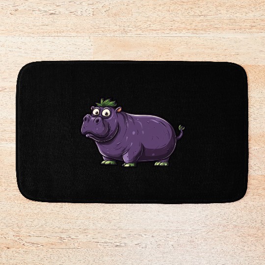 Hip Eggplant Bath Mats