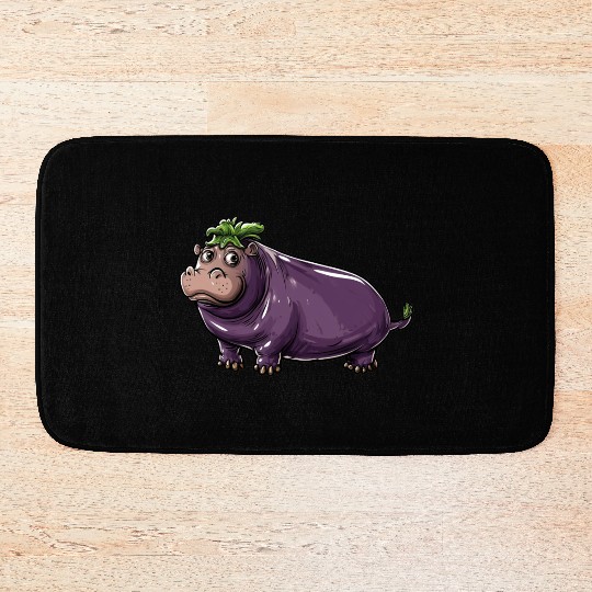 Hip Eggplant Bath Mats