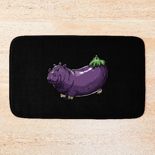 Hip Eggplant Bath Mats