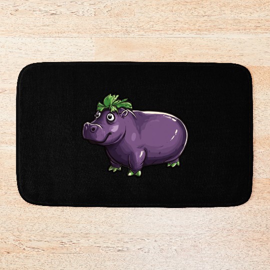 Hip Eggplant Bath Mats