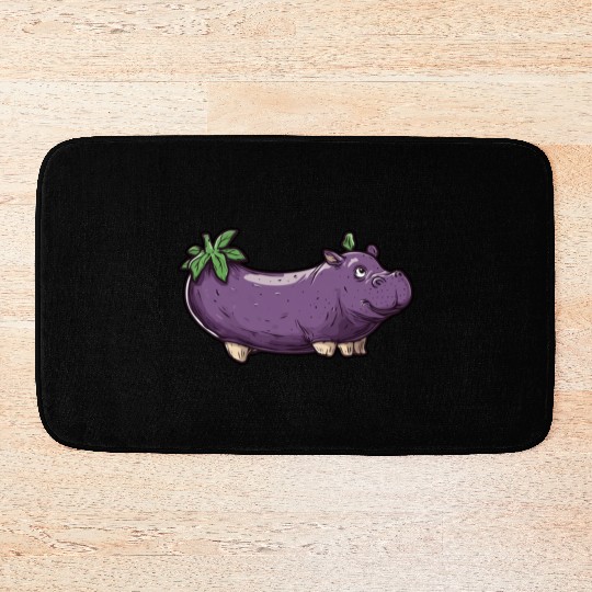 Hip Eggplant Bath Mats