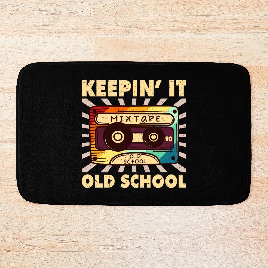 Retro 80s Style design – Perfect for Nostalgia Fa Bath Mats