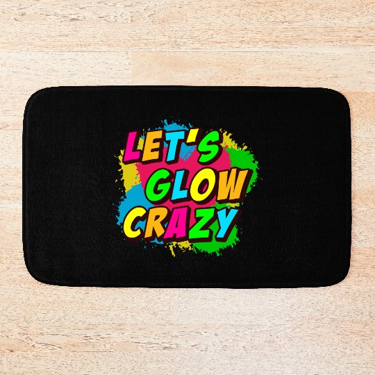 Retro 80s Style design – Perfect for Nostalgia Fa Bath Mats