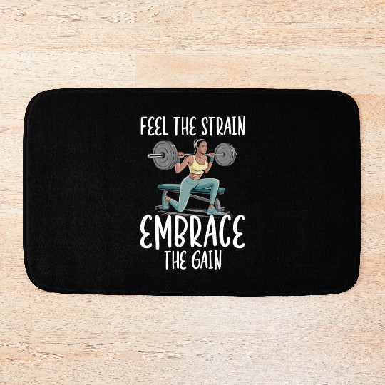 Bulgarian Squat Exercise Fitness Workout Gym Bath Mats