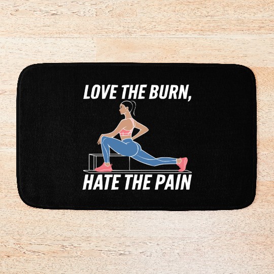 Bulgarian Squat Exercise Fitness Workout Gym Bath Mats