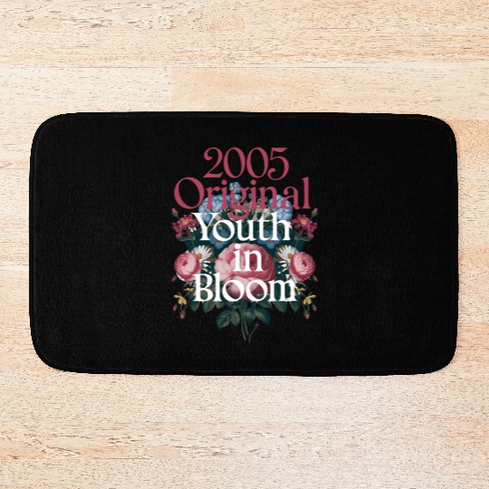 2005 Original Youth in Bloom Floral Bath Mats