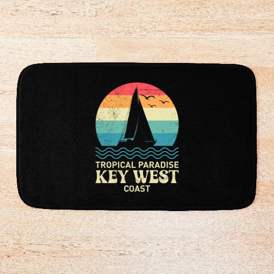 Florida TROPICAL PARADISE KEY-WEST COAST Bath Mats