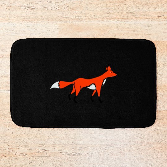Red Fox Forest Animal Cunning Smart Cute Wild Dog Bath Mats