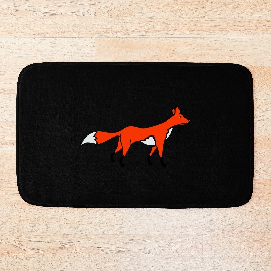 Red Fox Forest Animal Cunning Smart Cute Wild Dog Bath Mats