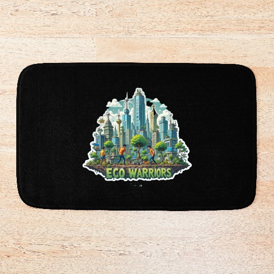 Fight for the Future: Eco Warriors for a Greener T Bath Mats