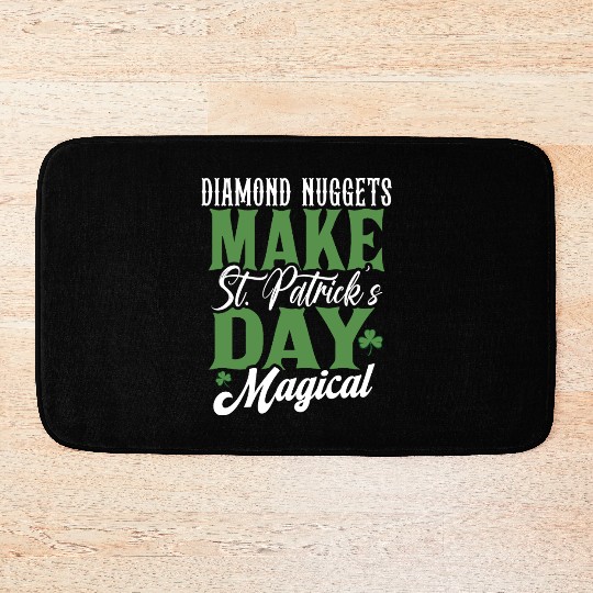 Diamond Nuggets Make St Patricks Day Magical Bath Mats