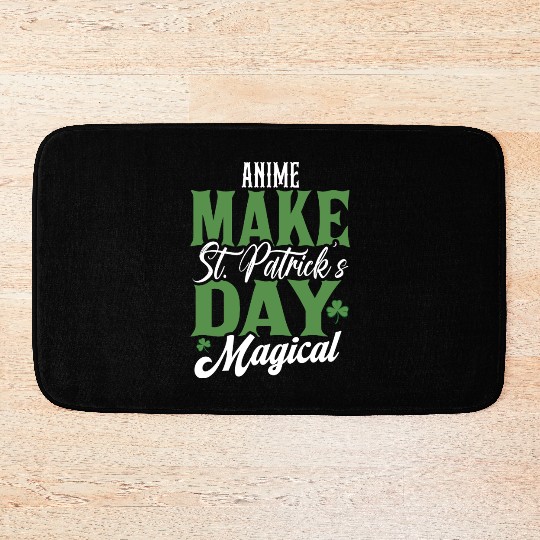 Anime Make St Patricks Day Magical Bath Mats