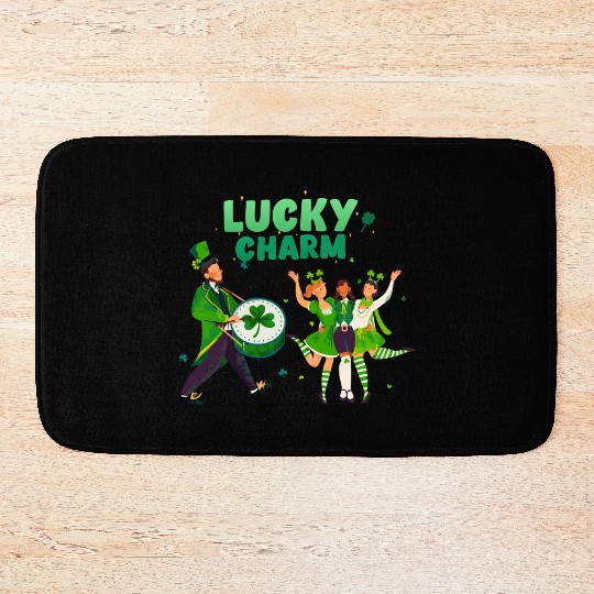 Lucky Charm Unisex Lightweight Crewneck Bath Mats