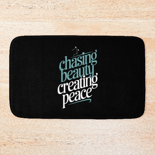 Libra Zodiac Chasing Beauty Creating Peace Bath Mats