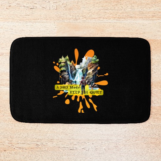 NEURODIVERGENT adhd noise Bath Mats