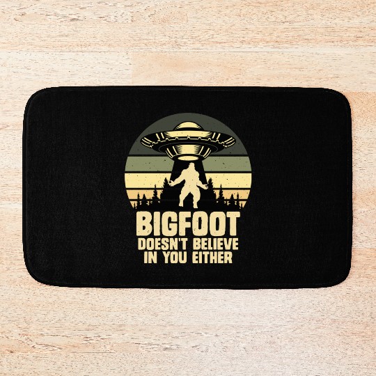 UFO-Bigfoot Yeti Sasquatch Bath Mats