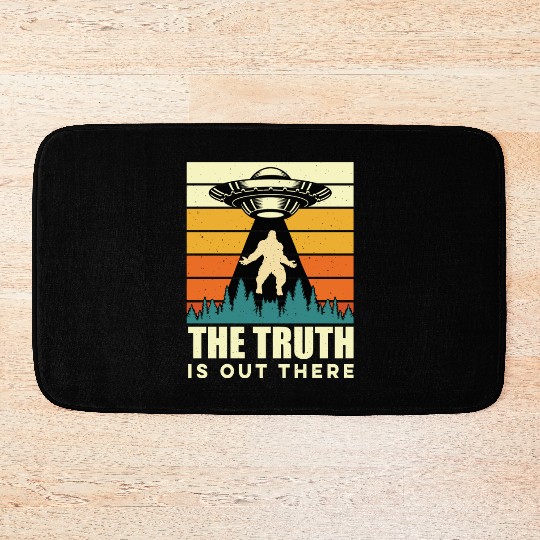 UFO-Bigfoot Yeti Sasquatch Bath Mats