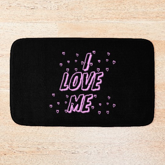 I love me – Self-Love & Confidence Design Bath Mats