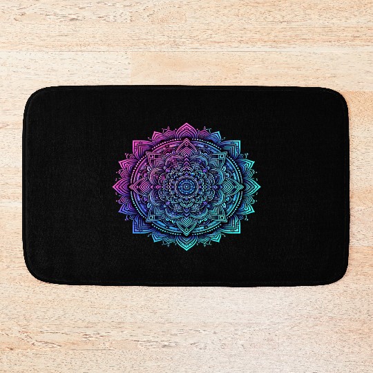 Music Festival Bath Mats - Colorful Yoga Outfit
