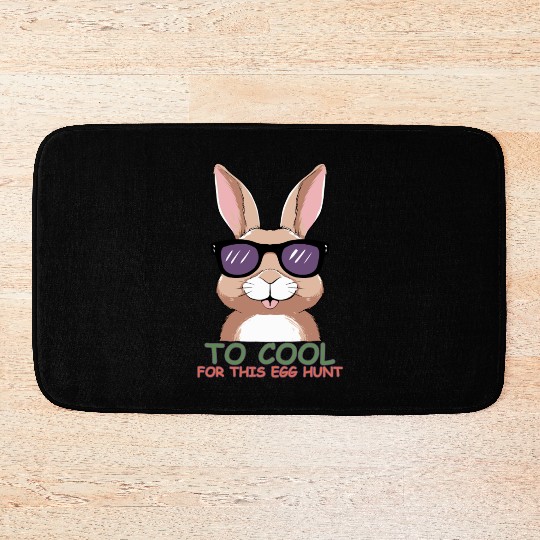 Too Cool for This Egg Hunt Bath Mats