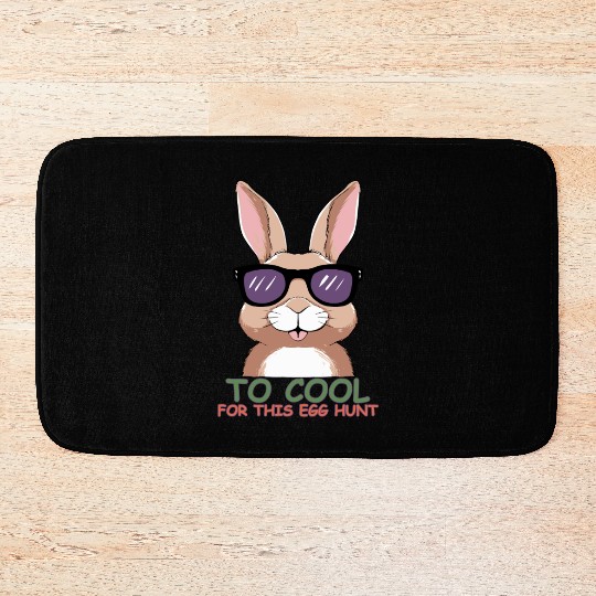 Too Cool for This Egg Hunt Bath Mats