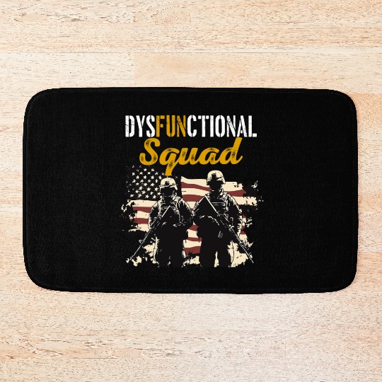 Dysfunctional Veteran Dysfunctional Squad Bath Mats