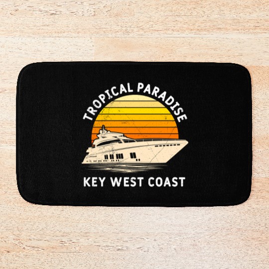 Florida TROPICAL PARADISE KEY-WEST COAST Bath Mats