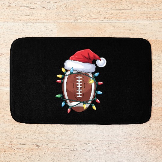 American Football Christmas Cheer With Fairy Bath Mats
