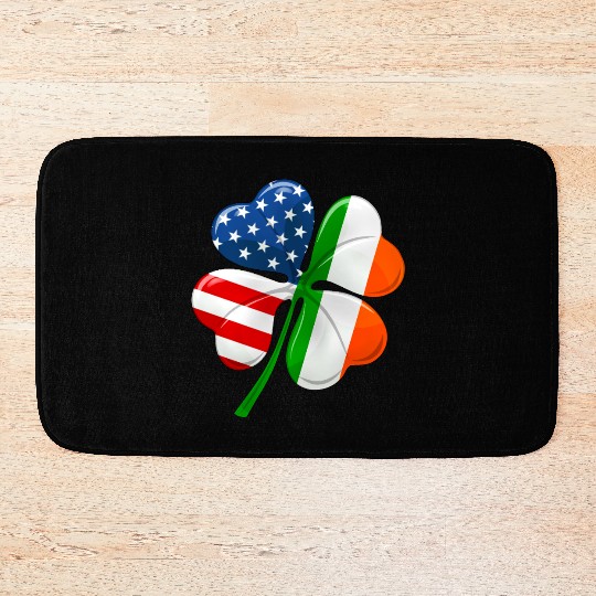 Irish American Flag Ireland Flag ST PATRICKS DAY Bath Mats