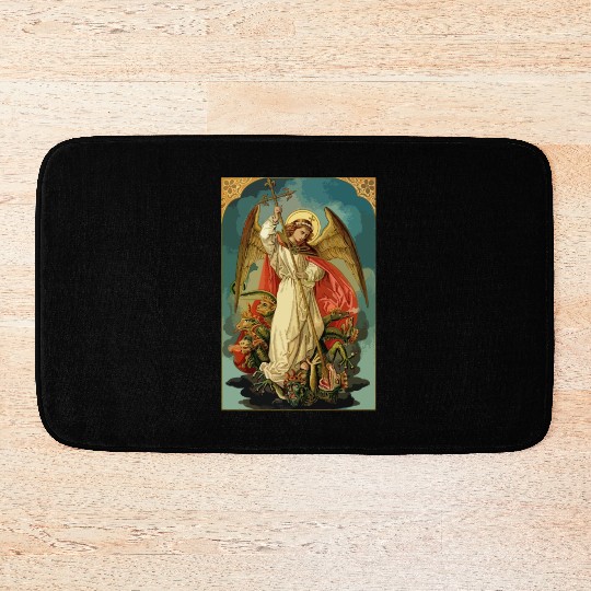 Saint Michael the Archangel Bath Mats