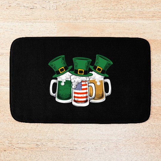 Irish Beer Ireland St Patricks Day Drinking Party Bath Mats