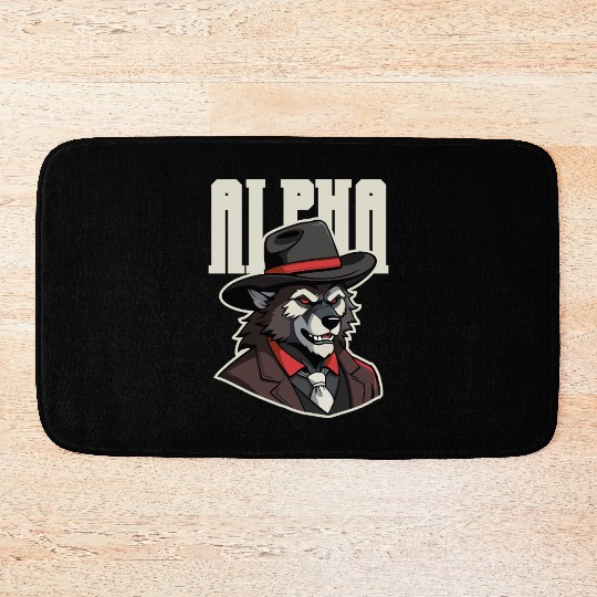 Alpha Wolf – No Beta Behavior Bath Mats