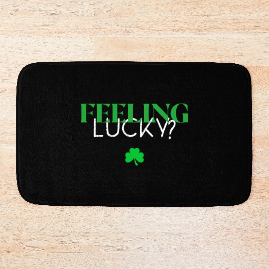 Feeling Lucky With Clover Bath Mats