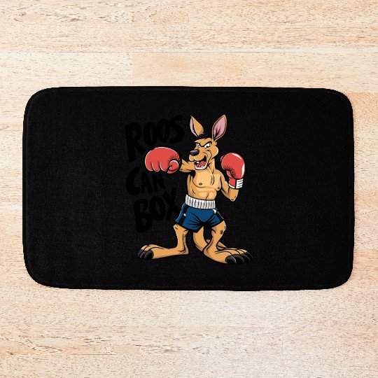 Roos Can Box Kangaroo Boxing Fun for Kangaroo Bath Mats