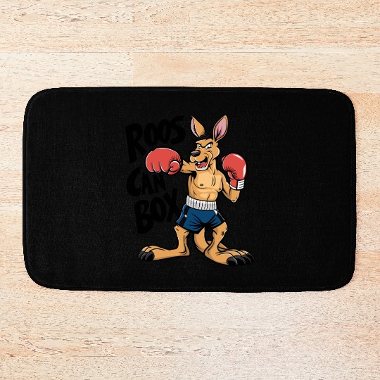 Roos Can Box Kangaroo Boxing Fun for Kangaroo Bath Mats