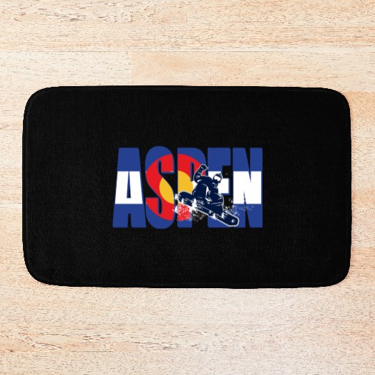 Vintage Skateboarding Americana Design Bath Mats